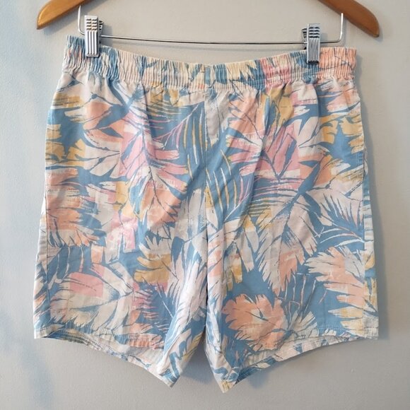 Vintage Hot Tracks Shorts Pastels Floral Summer Pockets Medium - Picture 7 of 7